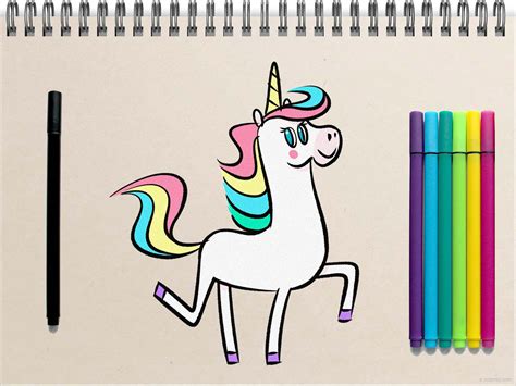 Unicorn Drawing » How to draw a Unicorn