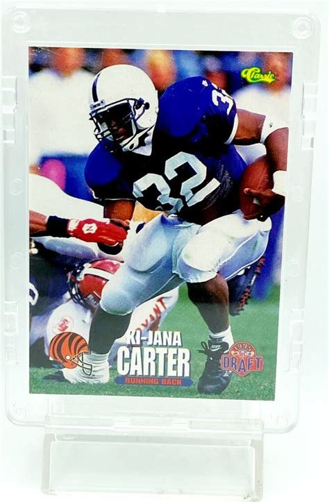 Vintage 1995 Classic NFL Draft Ki-Jana Carter Rookie Card #67 ("Regular Release") Collegiate ...