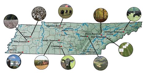 Center Locations w Callouts 3 | Highland Rim AgResearch and Education ...