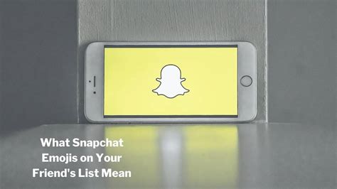 What are the meaning of Snapchat's friend list emjois?