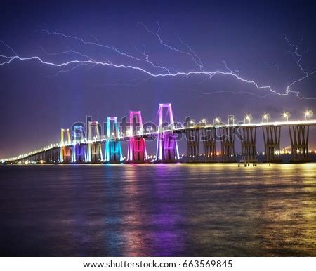 Bridge Over Lake Maracaibo Stock Photo (Royalty Free) 663569845 ...