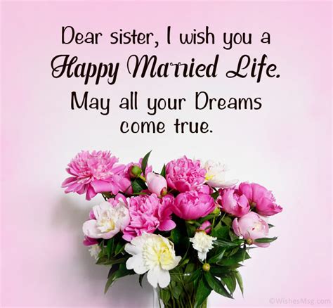 90+ Wedding Wishes For Sister – Marriage Quotes – Best Quotations ...