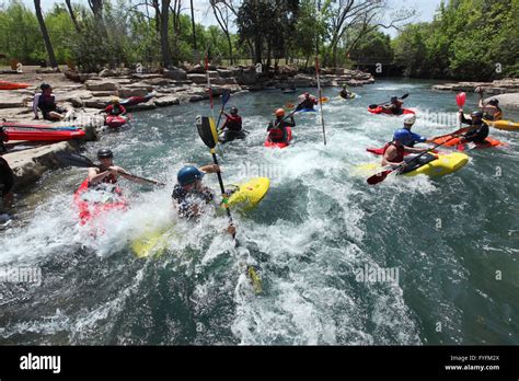 Springs Fest in Rio Vista Park on the San Marcos River in San Marcos, Texas Stock Photo - Alamy