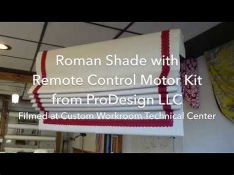 (862) Motorized Roman Shade with Remote Control - YouTube | Motorized roman shades, Roman shades ...