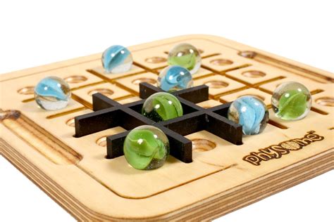 TIC TAC TOE Game, Wooden Board Game, 2 Player Strategy Board Game Gifts, Plywood Popular ...