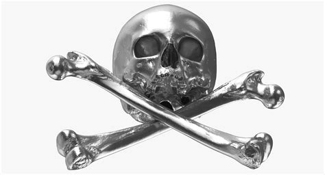 3D pirate skull bones composition - TurboSquid 1496313