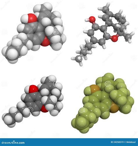 Delta-9-tetrahydrocannabinol Molecule Royalty Free Stock Images - Image: 24258319