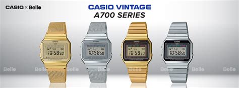 Đồng hồ Casio phong cách Vintage A700 siêu mỏng mới nhất – Bello HN & TP.HCM