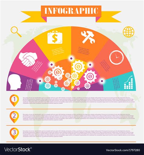 Business development infographics Royalty Free Vector Image