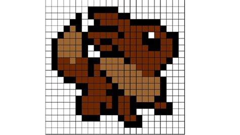 Eevee Pixel Art Pokemon Easy Pixel Art Anime Pixel Art | My XXX Hot Girl