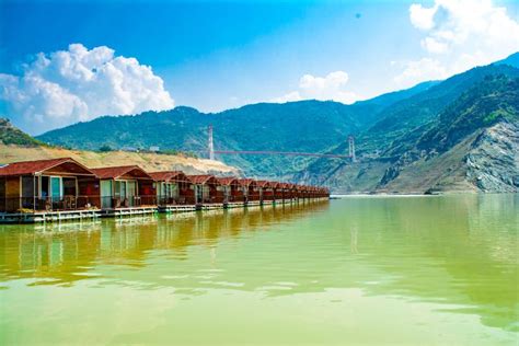 Floating Huts on Tehri Lake, Floating Resort on Tehri Lake, Uttarakhand, India. Maldives of ...