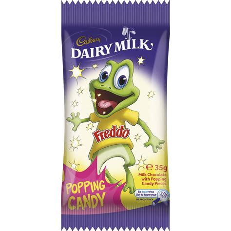 Cadbury Giant Freddo Frog Popping Candy 35g Bar | Woolworths