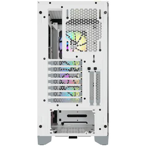 Corsair iCUE 4000X RGB Tempered Glass Mid-Tower ATX Case — White Pakistan