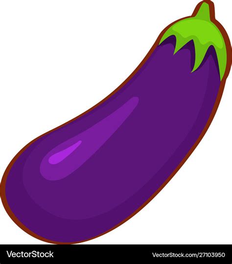 Cartoon eggplant Royalty Free Vector Image - VectorStock