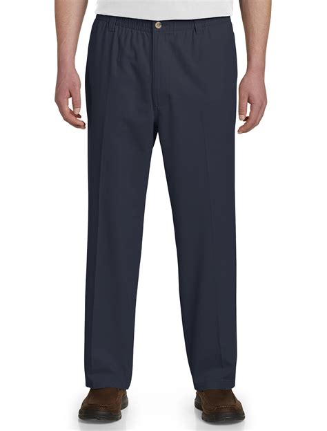 Men's Big & Tall Harbor Bay Elastic-Waist Pants - Walmart.com - Walmart.com