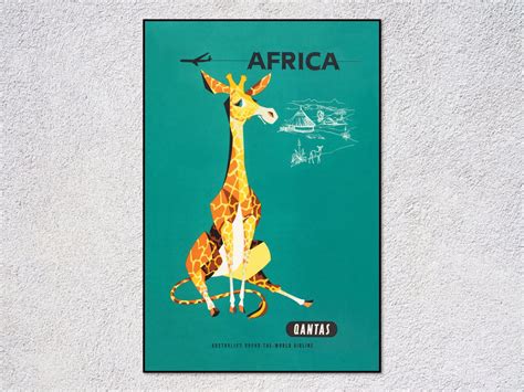 Africa Vintage Advertisements Travel Print Australian - Etsy