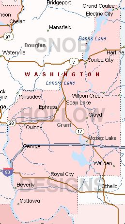 Grant County Washington color map