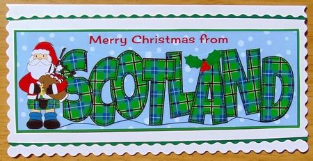 Merry Christmas from SCOTLAND Scottish Santa large dl - CUP899086_750 | Craftsuprint