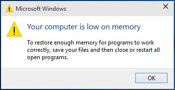 Windows 10 Your Computer is Low on Memory [Solved] - Driver Easy