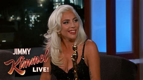 Lady Gaga on 'Jimmy Kimmel' addresses Bradley Cooper romance rumors