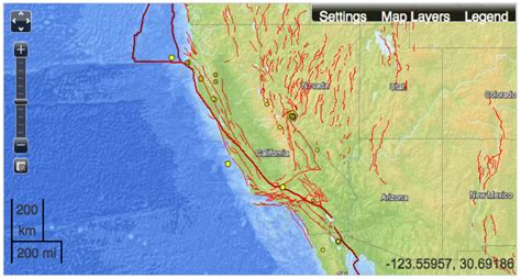 World Map Fault Lines - United States Map