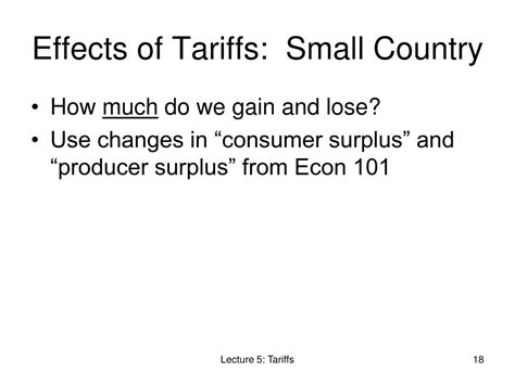 PPT - Lecture 5 Tariffs PowerPoint Presentation, free download - ID:2233191