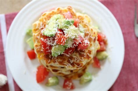 Cheesy Corn Fritters with Tomato & Avocado Salsa - Bake Play Smile