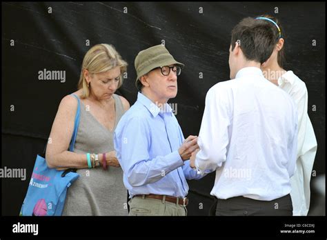 Woody Allen on the set of his new film 'Midnight in Paris' at ...