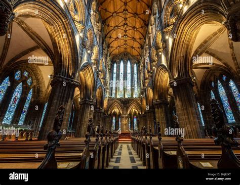 Interior of Glasgow Cathedral, Glasgow, Scotland Stock Photo - Alamy