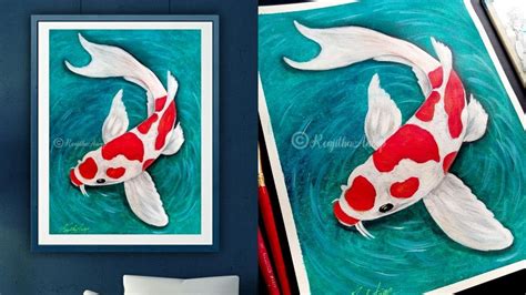 Acrylic Painting Koi fish Acrylic Art & Collectibles jan-takayama.com