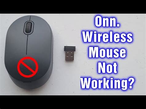 Onn Wireless Mouse Not Working Troubleshooting Guide - YouTube