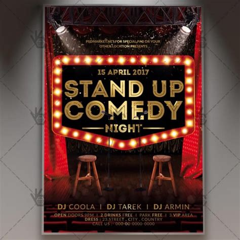 Stand Up Comedy Night - Premium Flyer PSD Template | PSDmarket