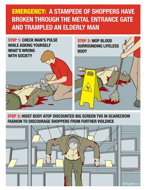 Stay Safe Today With This Hilarious Black Friday Emergency Survival Guide - Memebase - Funny ...