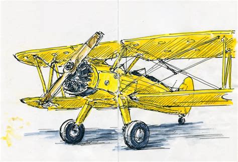 380+ Vintage Biplane Drawings Stock Photos, Pictures & Royalty-Free ...