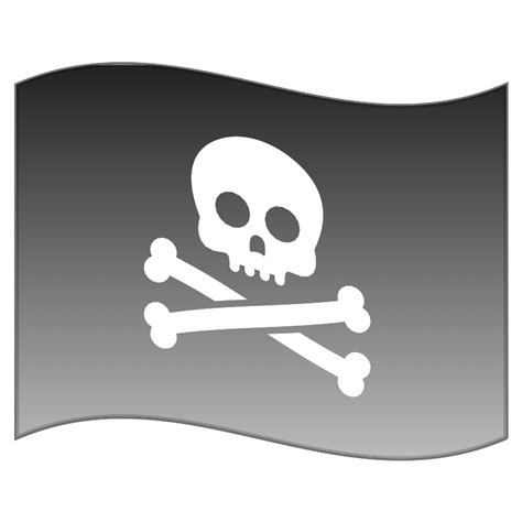 Waving Pirate Flag SVG File - RawSVG