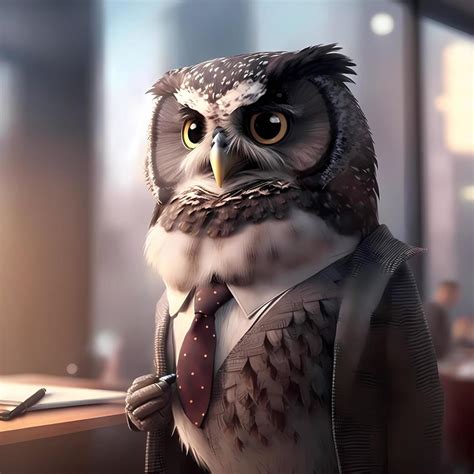 owl businessman illustration 21876476 Stock Photo at Vecteezy