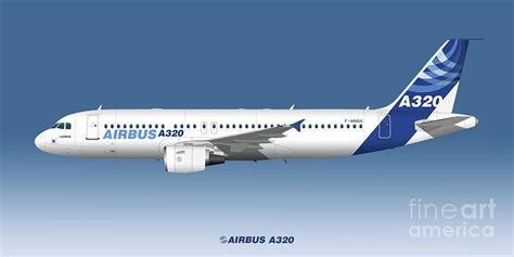 Airbus A320 With Winglets - Blue Version Digital Art by Steve H Clark Photography