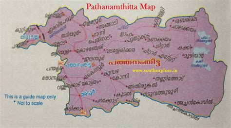 PATHANAMTHITTA TOURISM MAP | TOURIST PLACES IN PATHANAMTHITTA ~ SOUTH ...