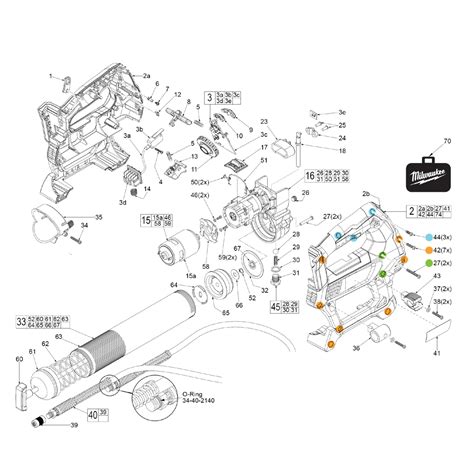 Buy Milwaukee 2646-20-(E98A) M18™ Grease Gun Replacement Tool Parts | Milwaukee 2646-20-(E98A ...