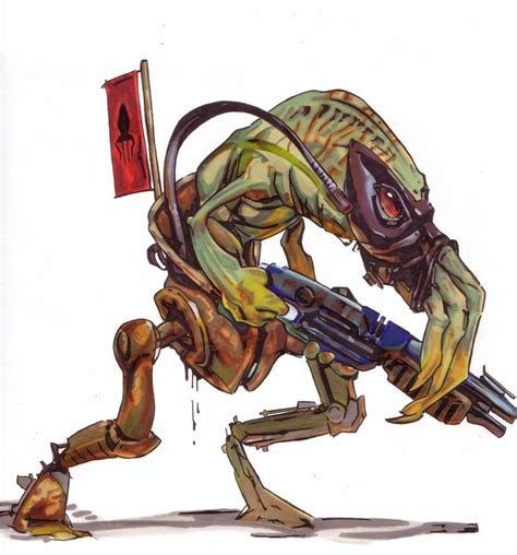 Oddworld slig (promarker) by Thestickibear on DeviantArt