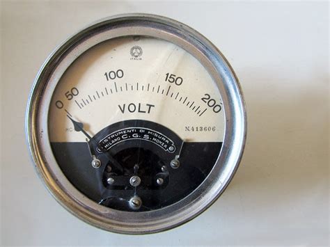Italian Vintage Voltmeter