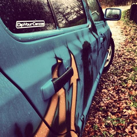 Matte Blue Graffiti MKIII - Full Car Dipping - Plasti Dip My Ride Car Dip, Plasti Dip Car ...