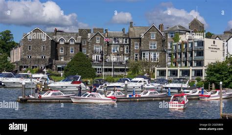 The Old England hotel and spa in Bowness on lake Windermere in the lake ...