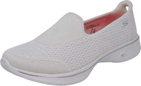 Skechers Women's Go Walk 4 Pursuit Walking Shoe, White, 10 M US - Walmart.com