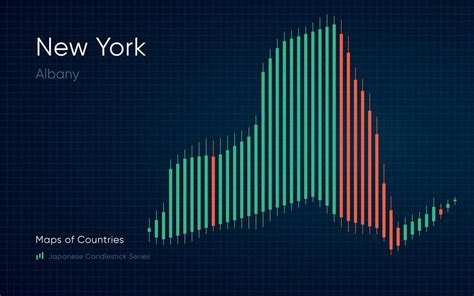 New York map is shown in a chart with bars and lines. Japanese ...