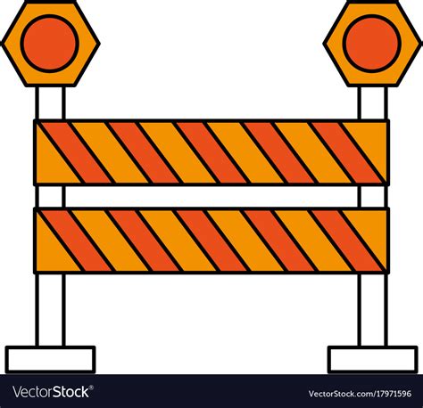 Roadblock Sign Clipart