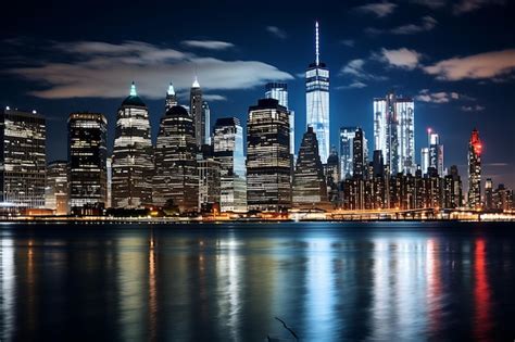 Premium AI Image | Downtown manhattan skyline photography