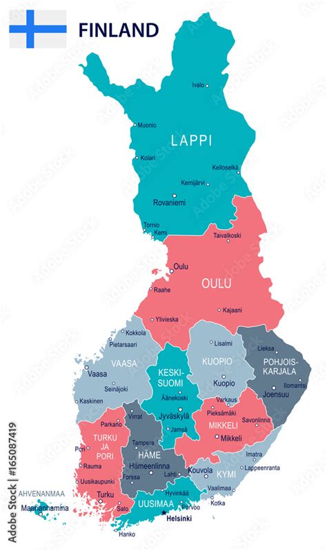 Finland Political Map