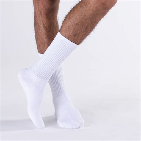 Mens Crew Socks 5 Pack - White | Journeys