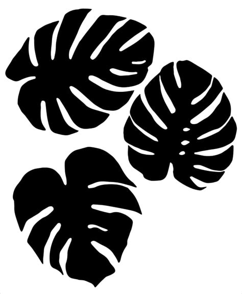 Tropical Leaf Outline Svg - Tropical Leaf Icons | Bodegawasuon